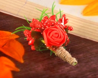 Broche de flor de esmalte vintage, broche floral hecho a mano, regalo de cumpleaños para ella.