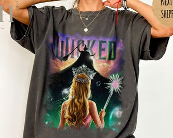 Camiseta retro "Wild Together We're Unlimited", "Wild For Good", "Defy Gravity Broomstick Magic Wand", "Magic Movie Fan"