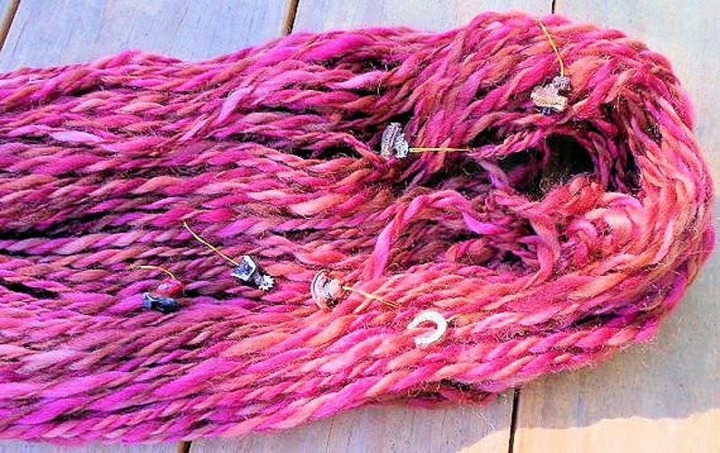 7 wpi The Painted Desert 116 yards Handspun Yarn Handspun Art Yarn