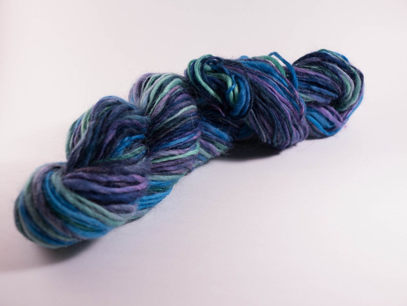 Handspun Yarn Yarn Fingering Weight Wool Yarn Etsy