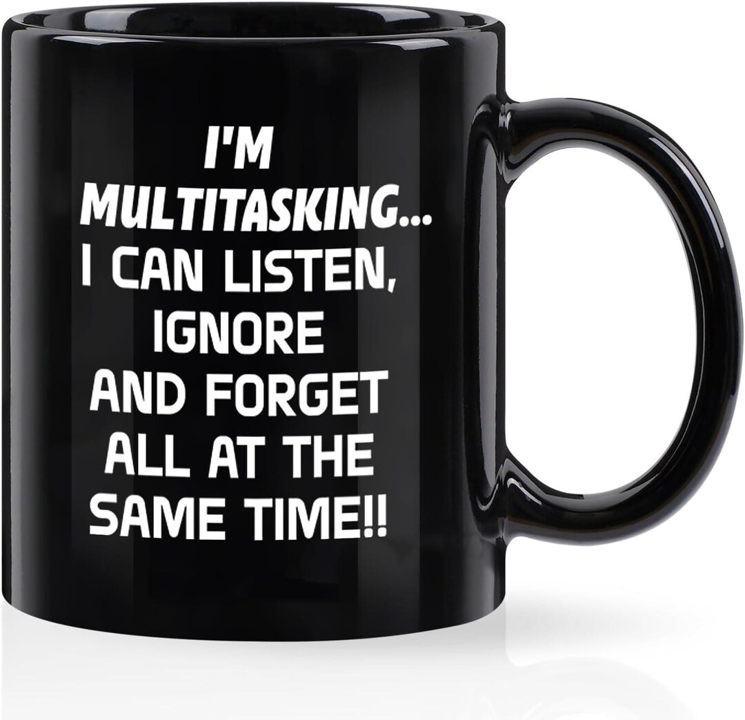 YHRJWN Gifts for Adult White Elephant, I'M Multitasking Mug, Funny ...