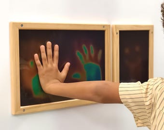 Heat-Sensitive Wall Panel Set, Color-Changing Sensory Board