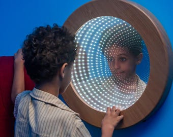 LED Infinity Tunnel Mirror Light – Sensory Room, Autism, ADHD