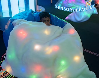 Large Sensory Blanket: 2.8kg Weighted Throw for Anxiety Relief, Soft Cozy Autism & ADHD Support
