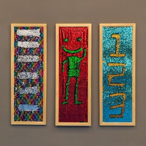 Sequin Sensory Board Set: Double-Sided Fish Scale Design, Calming Tactile Play