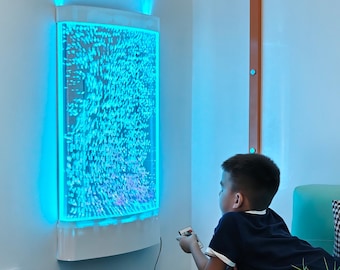 Large LED Bubble Wall Panel – App & Remote Color-Changing Sensory Feature