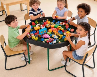 Sensory Room Messy Play Tuff Tray Kids Toy Gift Nursery Home Decor School Clinics Bubble Tube Alternative Adjustable Stand Green Mat Set