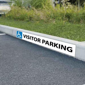 Kerb Parking Signs Custom No Parking Private Reserved Space Outdoor Durable Curb