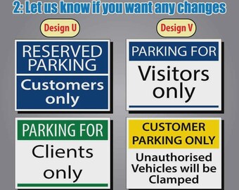 Reserved Parking Space Keep Clear Personalised Sign BY - 3mm Aluminium Sign (800mm X 600mm - View #3
