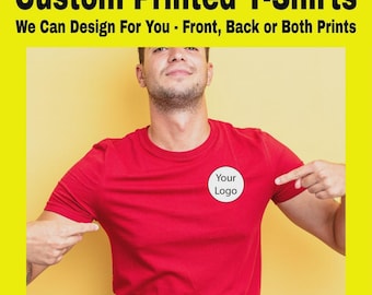 Camiseta personalizada: añade tu propio texto, foto o logotipo. Tallas S-2XL. Ideal para despedidas de soltero/a, regalos de empresa o para disfrutar.