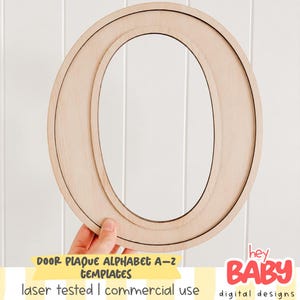 Door Plaque Alphabet A-Z Template | Digital File | Letter Set | Decorative Letters | SVG | DIY Projects | Trending | Wooden Letters