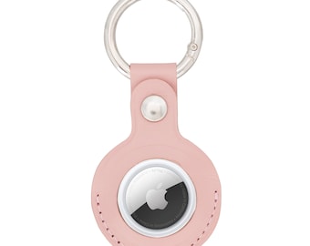 Handmade Leather AirTag Keychain, Everyday Key Ring, Mothers Day Gift