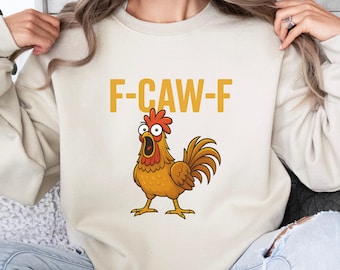 F-Caw-F Shirt, Funny Sassy Raven Rooster Shirt, Gothic Bird Art T Shirt, Funny Crow Shirt, Black Crow Moonlit Raven Shirt, Sassy Raven Gift