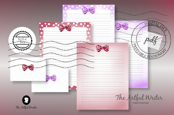 children's writing paper and envelope sets
