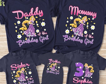 Tangled Birthday Shirt, Rapunzel Family Shirt, Princess Rapunzel Family Birthday shirt, Rapunzel Birthday Shirt, Tangled Birthday UL1I09