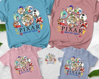 Disney Cruise Line Pixar Day at Sea 2026 Shirt, Disney Pixar Toy Story Cruise Group, Disney Family Cruise Vacation Trip, Wish Dream UNUC14