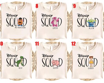 Toy Story Disney Squad Shirt, Custom Disney Shirt,  2026 Disney Family Shirt, Disney Trip Shirt, Mickey & Friends Shirt, Disney Shirt UNXE02