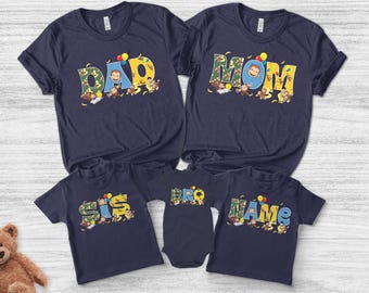 Personalized Curious George Birthday Shirt: Matching Family T-Shirts AYAH05