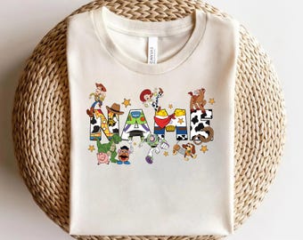 Custom Name Kids Toddler Toy Story Shirt, Personalized Disney Buzz Woody Jessie Shirt, Custom Birthday Tee, Disneyland Trip Shirt AXKY20