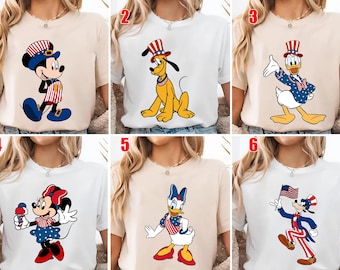 Mickey And Friends 4th July Shirt, Disney 4th Of July Shirt, Disney USA 4th Of July Shirt, Mickey 4th Of July Shirt, Mickey USA Shirt SLV309