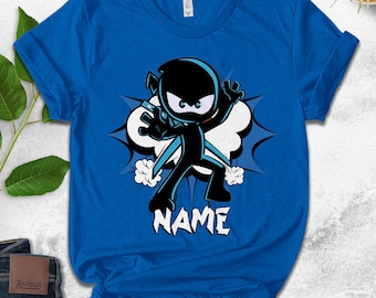 Ninja Kidz Birthday Shirt, Ninja Family Birthday shirts, Personalized Ninja Matching Family Shirt, Custom Ninja Shirt UMAB25