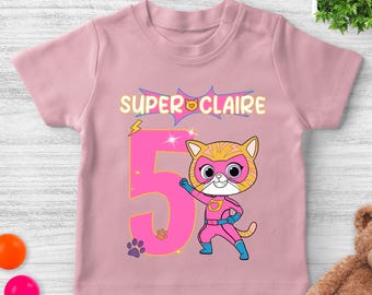Super Kit Inspired Birthday T Shirt, Super Party theme, Personalized shirt kids, Gift Birthday Shirt, family tees Custom  AYAC17