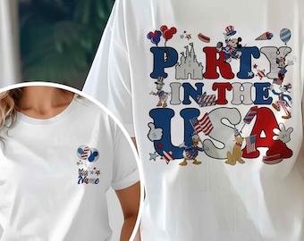 Disney 4th Of July Shirt, Disney Party, Disney Patriotic Shirt, Disney America, Disney Minnie Mickey Shirt, Disney Matching Shirts SLV304