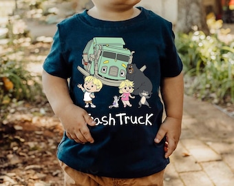 Trash Truck Shirt, Birthday Boy Girl, Trash Truck Tee, Truck Matching Tee, Hank Trash Truck, Trash Truck Gift, Family Matching Shirt AXHH07