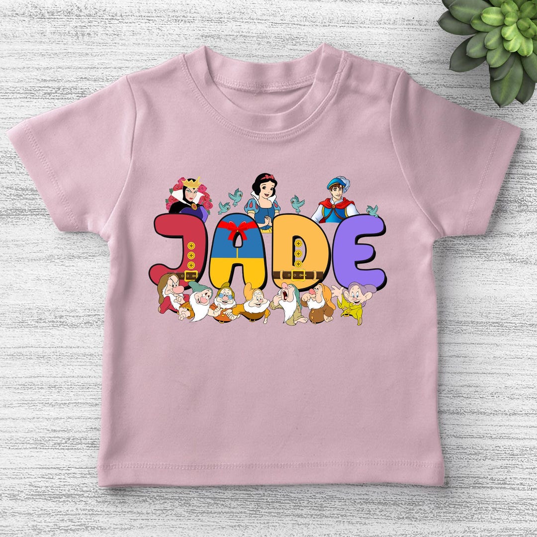 Custom Birthday Snow White and the Seven Dwarfs Shirt, Custom Name ...