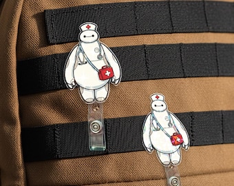 Disney Nurse Big Hero 6 Badge Reel, Baymax Badge, Nurse Life, Nurse Badge Clip, Retractable ID Badge Holder, Disney Trip AYAL17