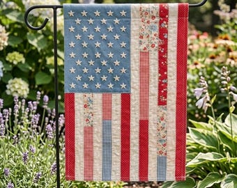 4th Of July Flag, Patriotic Flag, Red White And Blue Flag, 4th Of July Garden Flag, 4th Of July Decoration, Summer Garden Flag AYCM21