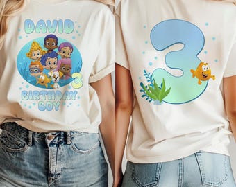 Bubble Guppies Birthday Shirt, Birthday Matching Shirts, Custom Birthday Shirts, Family Matching Shirts, Bubble Guppies Shirt UNXQ03