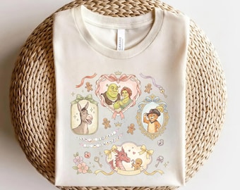 Shrek shirt, Fiona Baby Tee Crop Tank, Shrek Can't Today I'm Swamped Shirt, Princess Coquette Shirt, Shrek n Fiona Shirt AYAH08
