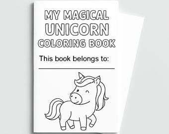 Printable Unicorn Coloring Book for Kids – Magical Unicorn Activity Book, Digital Download, Fun Coloring Pages for Children