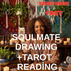 Same hour Soulmate Drawing and Tarot Reading -Draw My Soulmate -Future Husband Traits, Initials,Zodiac Insight,Psychic Love Reading