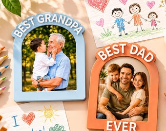 Love You Photo Magnet, Perfect Gift Photo Frame, Gift for Dad, Gift for Grandpa, Magnetic Picture Frame, Fridge Magnet, Father's Day Gift