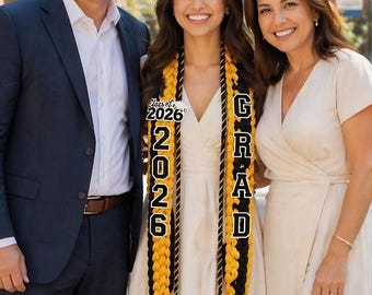 Graduation Lei 2026 Personalized, Custom Name Ribbon Lei, Graduation Gift for Men Women, Senior Night Gift Lei, Gift for Graduates