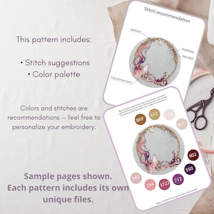 Hedgehog Embroidery Pattern | Woodland Hoop Art (PDF Download) image 4