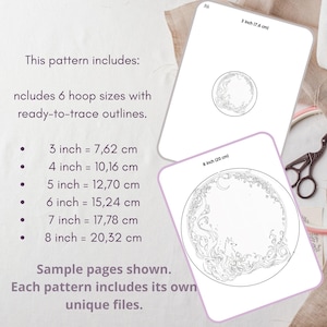 Hedgehog Embroidery Pattern | Woodland Hoop Art (PDF Download) image 5
