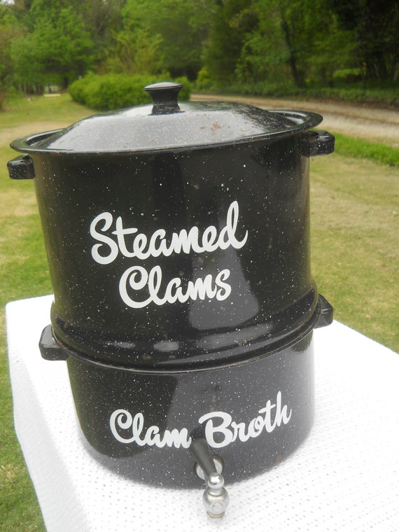 Vintage Retro 3 Piece Black Speckled Granite Ware Etsy