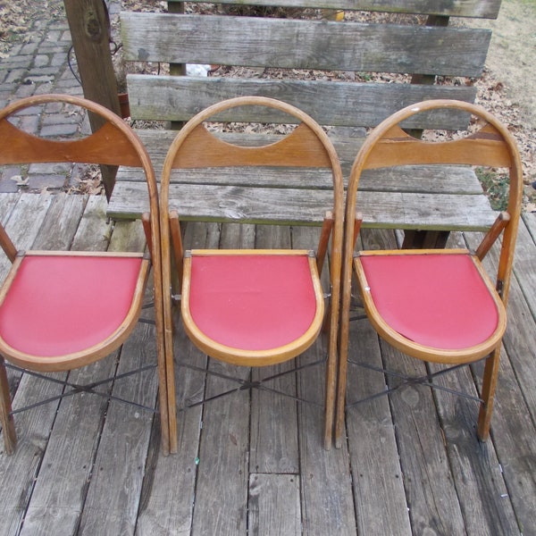 Antique Folding Chairs Etsy