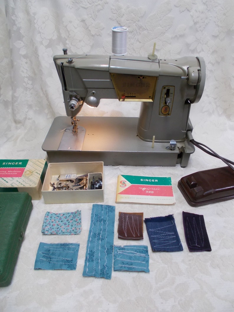 Vintage 1960s Singer Styleomatic 328K Sewing Machineheavy Etsy