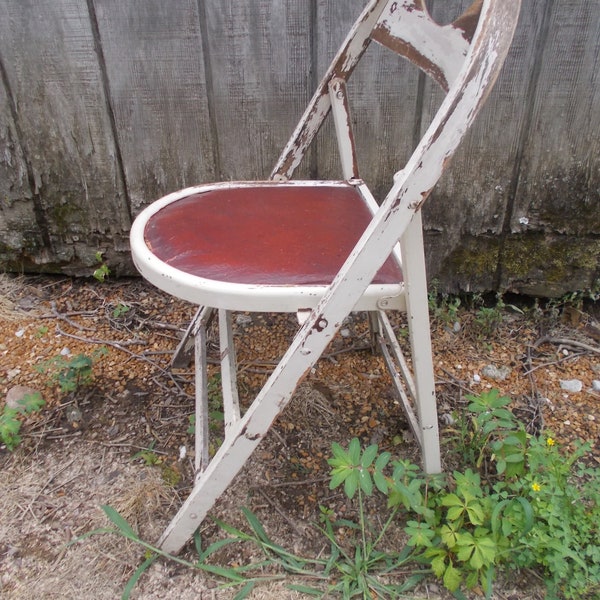 Padded Folding Chair Etsy