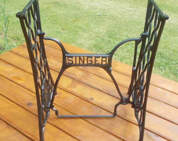 Antique Heavy Cast Iron SINGER Treadle Sewing Machine Base Etsy