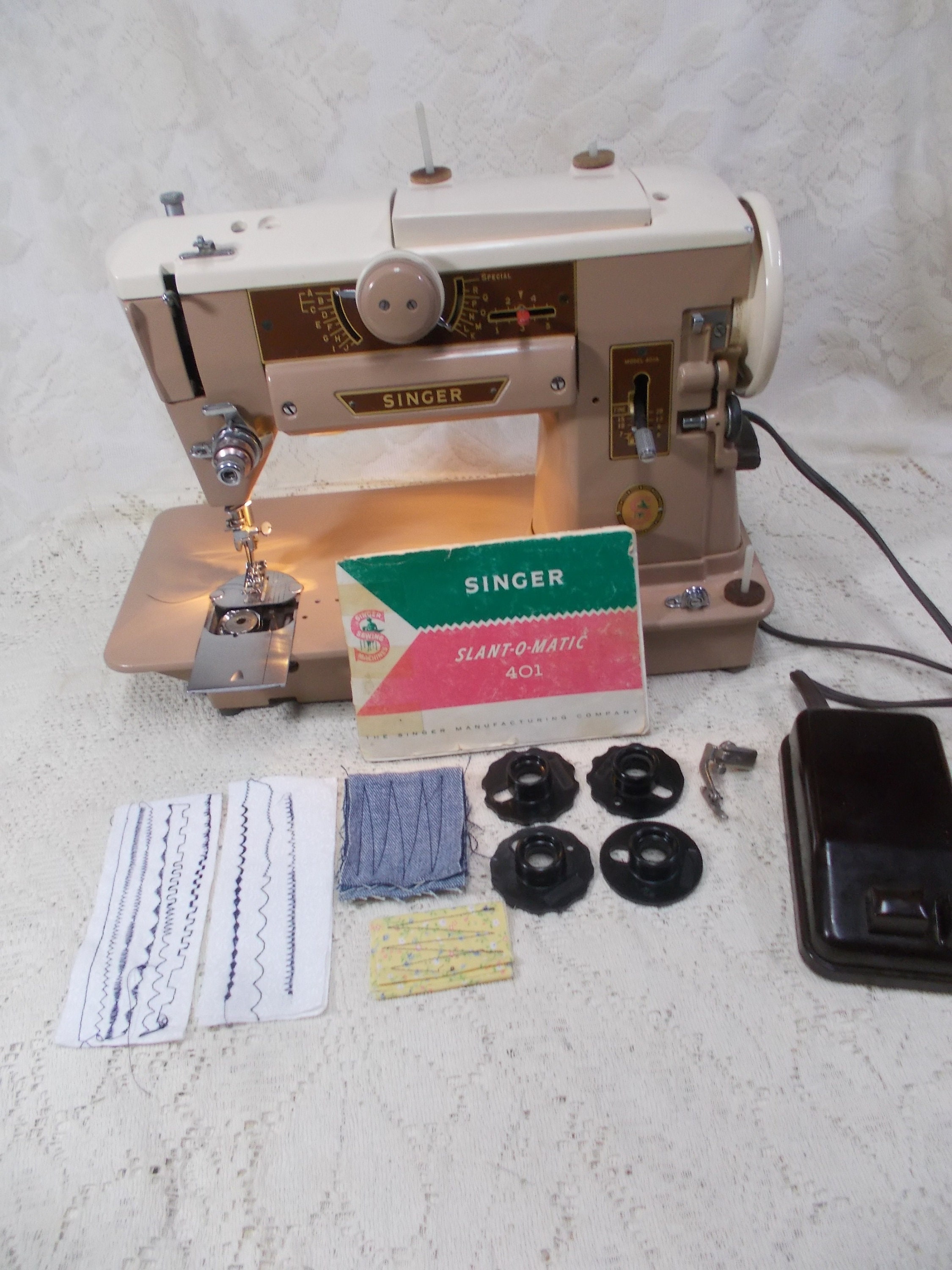 Vintage 1960s Singer Style-o-matic 328K Sewing Machine-heavy Duty