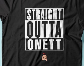 Straight Outta Onett Earthbound inspired shirt // available for Men // Ladies // Youth Size