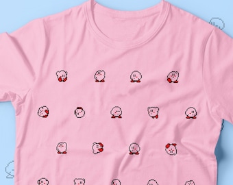 Kirby T-shirt - Kirby inspired T-shirt -Available for Men-Ladies-Unixes-Youth Size