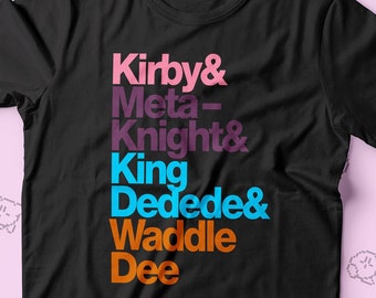 Kirby Typography T-shirt - Kirby inspired shirt - available for Men / Ladies / Youth Size