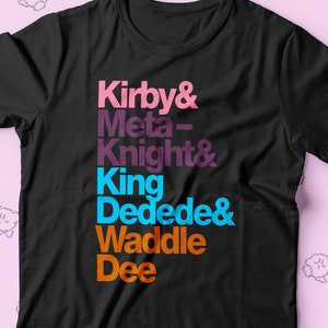 Kirby Typography T-shirt - Kirby inspired shirt - available for Men / Ladies / Youth Size