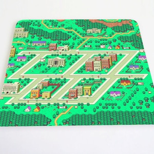 Tapis de souris inspiré d’Onett Town Earthbound